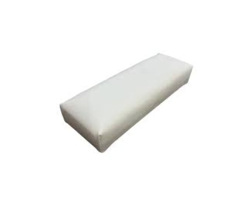 Підлокітник для майстра прямокутний лакованний білий 12х29см