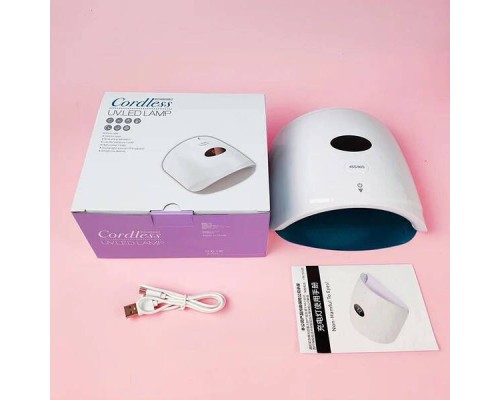 Лампа для манікюру бездротова S60 48 Вт. UV/LED з вбудованим акумулятором 2600 mAh та з USB