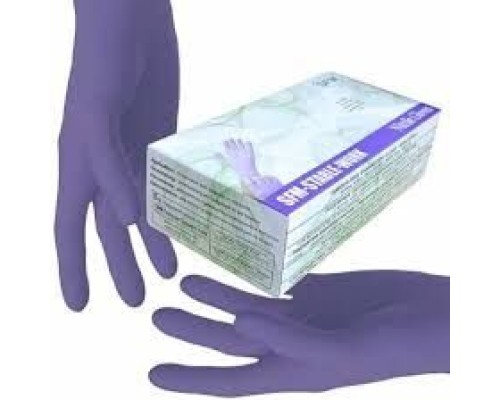 Рукавички НІТРІЛОВІ  SFM фіолетові р-р. S  (100 шт/пач)