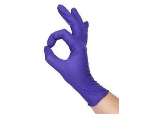 Рукавички НІТРІЛОВІ  SFM фіолетові р-р. S  (100 шт/пач)