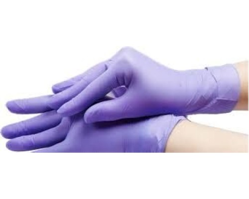 Рукавички НІТРІЛОВІ  SFM фіолетові р-р. S  (100 шт/пач)