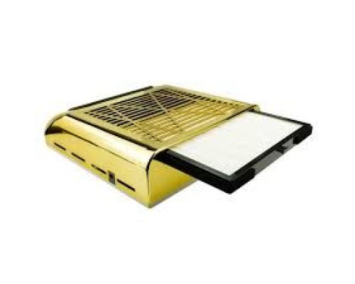 Витяжка для манікюру з HEPA фільтром 80Вт 858-6 золота,прямокутна