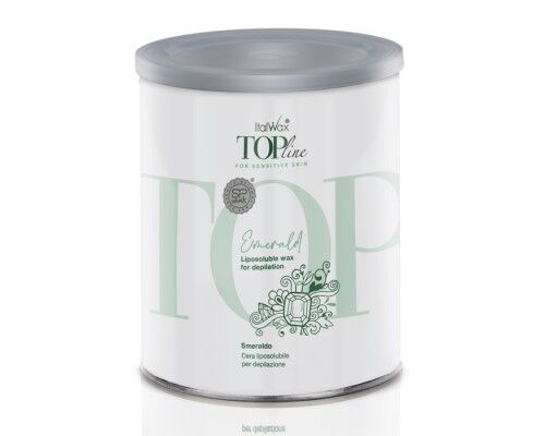 ItalWax TOP LINE Смарагд теплий віск у банці, 800 мл