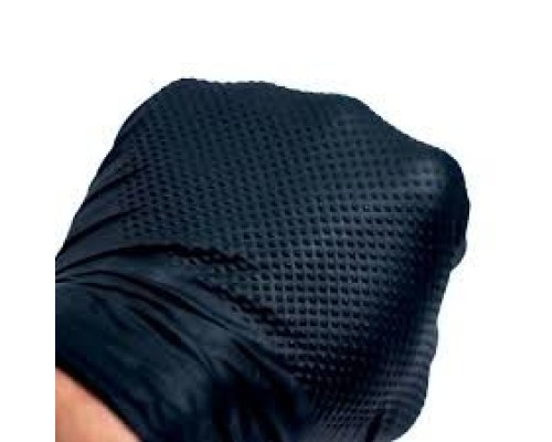 SEF Рукавички нітрилові ЗАХИСНІ особливо міцні ЧОРНІ, розмір S