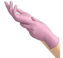 MediOk.Рукавички нітрилові , нестерильні,ROSE SAPPHIRE, розмір S (без пудри, колір рожевий)