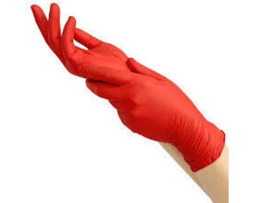 MediOk.Рукавички нітрилові , нестерильні,Garnet,розмір S ( без пудри, колір темно-червоний)