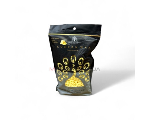 Global fashion Віск гранульований для депіляції " White Chocolate" /500гр шоколад / hot film wax