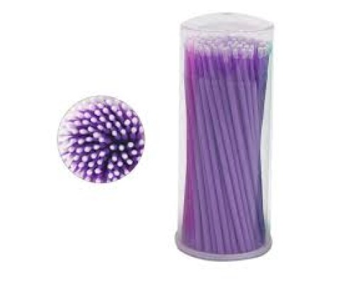 Мікробраш для коррекції та зняття вій (фіолетові)