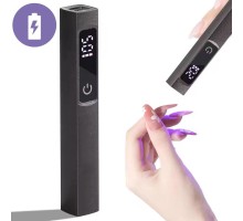 Лампа-ліхтарик LED/UV з акамулятором L-49(чорний з таблом) type-C