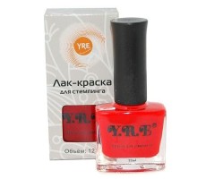 YRE фарба для стемпінгу червона 12мл