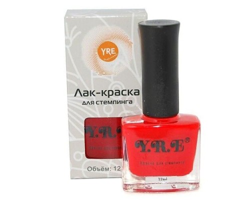 YRE фарба для стемпінгу червона 12мл