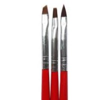 Пензлики для дизайну набір 3шт.