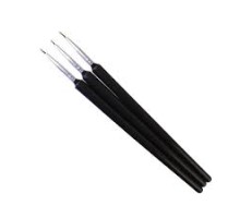 Пензлики для дизайну нігтів №000# набір 3шт.(чорні)