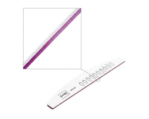 Luma Пилка для манікюра сіра, тонка "Напівмісяць" 240х320