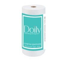 Серветки в рулоні  Doily® 20х20см (100 шт.) зі спанлейсу 40 г/м2 Текстура: гладка