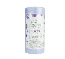 Серветки в рулоні Panni Mlada™20х20 см (100 шт/рул) зі спанлейсу 40 г/м2 Текстура: гладка..фіалка