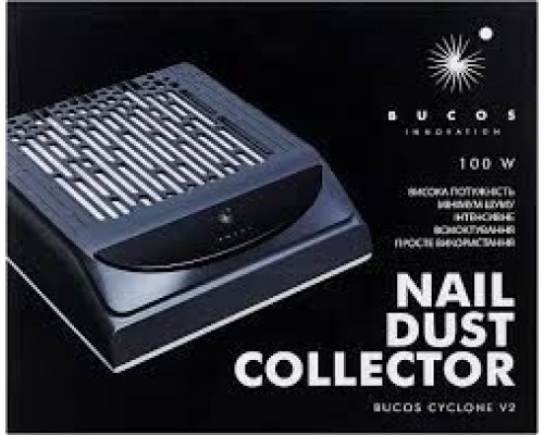 Витяжка для манікюру з НЕРА фільтром BUCOS CYCLONE V2 на 100W Чорна+USB