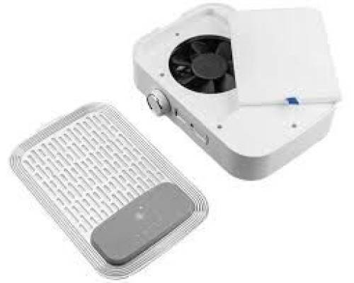 Витяжка для манікюру з НЕРА фільтром BUCOS CYCLONE V3 на 100W Біла з акамулятором