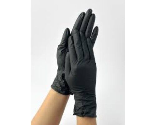 Ampri Рукавички Pura comfort Black нітрилові,неопудрені,чорні,роз/мір S(3 шт/уп)