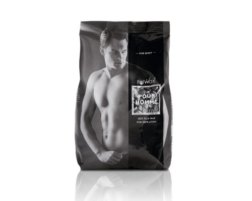 ItalWax Віск у гранулах SILVER Pour Homme (для чоловіків, жорстке волосся), 1 кг