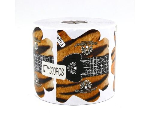 Форми для нарощування нігтів GLOBAL FASHION 30шт/уп. Tiger
