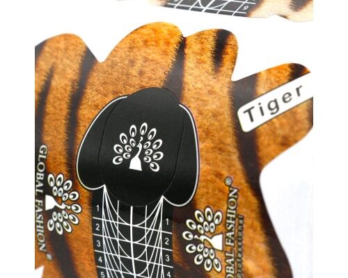Форми для нарощування нігтів GLOBAL FASHION 30шт/уп. Tiger