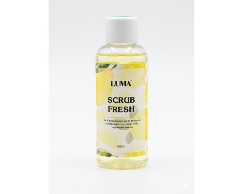 Luma Scrub Fresh Lemon 60ml (засіб для знежирення та дегідрації) з ароматом цитрини