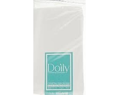 Серветки в пачці Doily® Aqua soft 30х20 см (100 шт/пач) зі спанлейсу 50 г/м2 Текстура: гладка