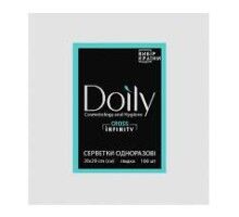 Серветки в пачці Doily® Cross infinity 20х20 см (100 шт/пач) зі спанлейсу 45г/м2 Текстура: гладка білі