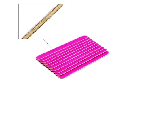 Luma Пилки для манікюру 50шт/уп (пилка180/240 рожевий колір)