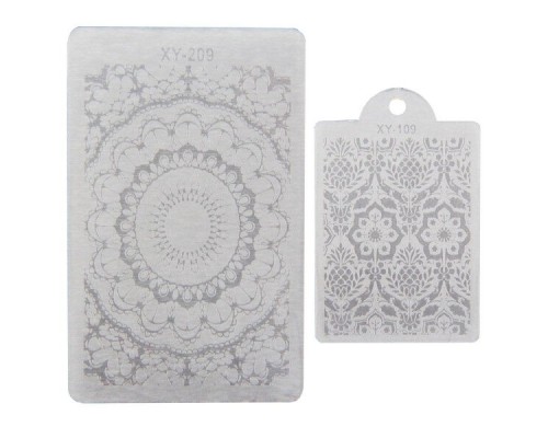 Штамп  силіконовий для стемпінгу з декором (стрази)