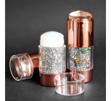 Штамп  силіконовий для стемпінгу з декором (стрази)