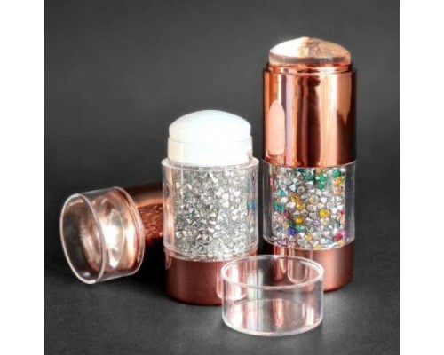 Штамп  силіконовий для стемпінгу з декором (стрази)