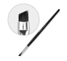 Пензлик для брів скошений чорний YRE