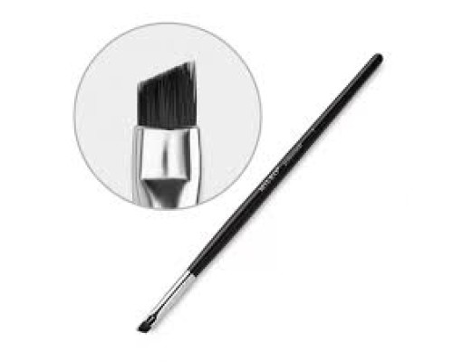 Пензлик для брів скошений чорний YRE