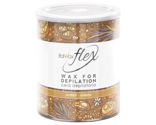 ItalWax FLEX Бурштин  теплий віск у банці (Amber), 800 мл