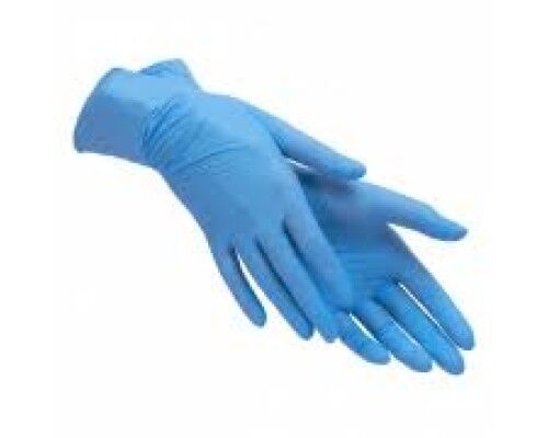 Рукавички НІТРІЛОВІ SFM  блакитні р-р. S  (3пари/уп)