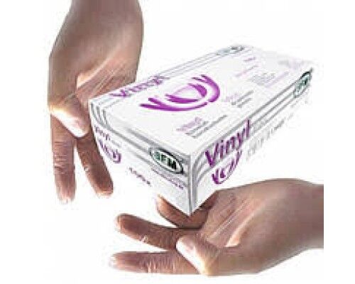 Одноразові рукавиці VINYL SFM  неприпудрені р-р S (3 пари./уп)