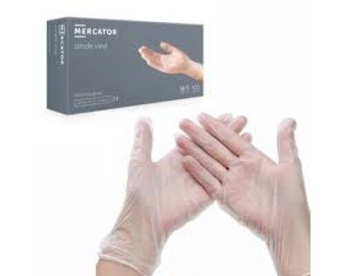 Одноразові рукавиці  VINYL MERCATOR  hybrid+ VINYL р-р М (7-8) (3шт/уп)