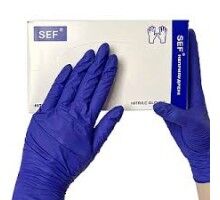 Рукавички НІТРІЛОВІ  SFM сині р-р. XS  (3пари/пач)