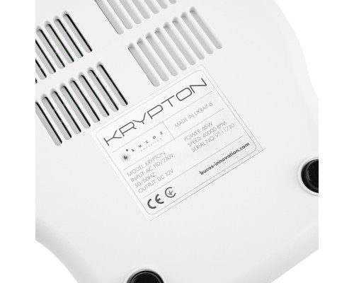 Фрезер для манікюру та педикюру KRYPTON XPS-400 WHITE/GRAY - 40 000 об/хв 65W