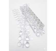 Палітра демонстраційна кругла для майстра з клейовою основою (прозора) 120шт