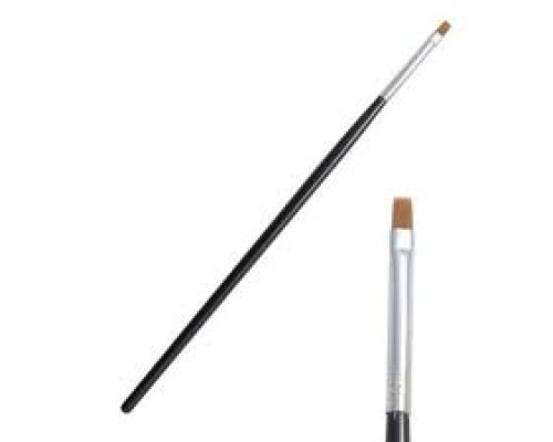 Пензлик для моделювання нігтів гелем №2 (чорний) прямий