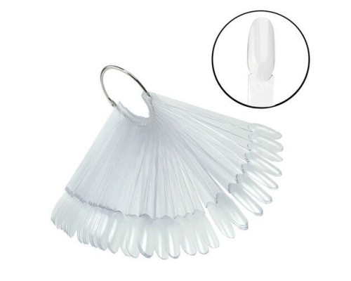 Тіпси/палітри Мигдаль 48шт на кільці прозорі