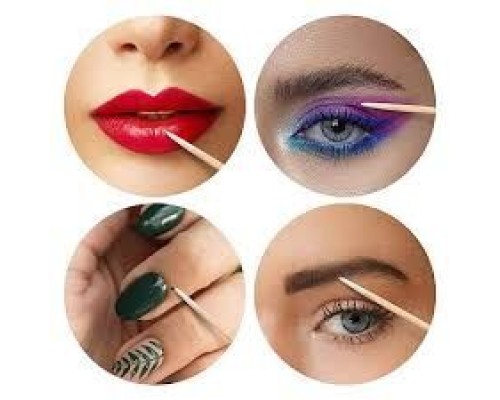 Мікробраш деревяний для коррекції та зняття вій 10см ( довгий )