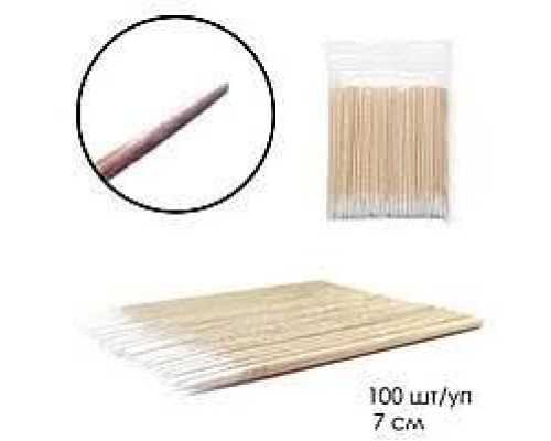 Мікробраш деревяний для коррекції та зняття вій 7см ( короткий )