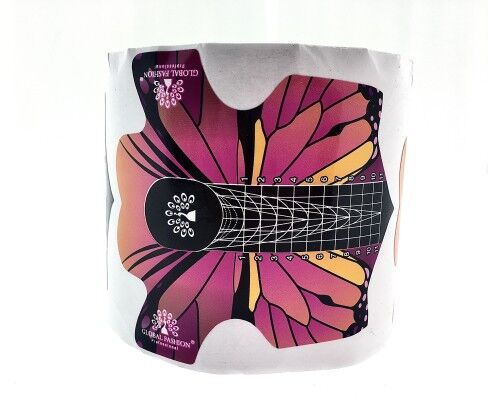 Форми для нарощування нігтів GLOBAL FASHION 300шт/уп Стилет метелик