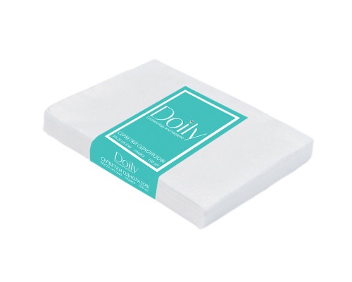 Серветки в пачці AQUA Absorb Doily® 20х30 см (50 шт/пач) з целюлози 50 г/м2 Текстура: гладка