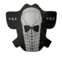 Y.R.E. Форма для нарощ. нігтів 30шт. "Смокінг"  EDGE +КВАДРАТ+ОВАЛ чорно-сіра