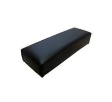 Підлокітник для майстра прямокутний лакованний чорний 12х29см